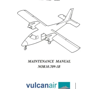 Vulcanair P68C Maintenance Manual NOR10.709-1B Rev 9 - PDF Download