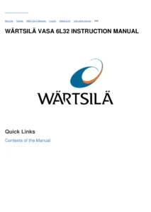 WΓ€rtsilΓ€ Vasa 6L32 Instruction Manual - Complete Engine Workshop & Maintenance PDF