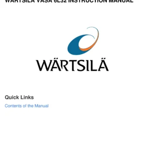 Wärtsilä Vasa 6L32 Instruction Manual - Complete Engine Workshop & Maintenance PDF