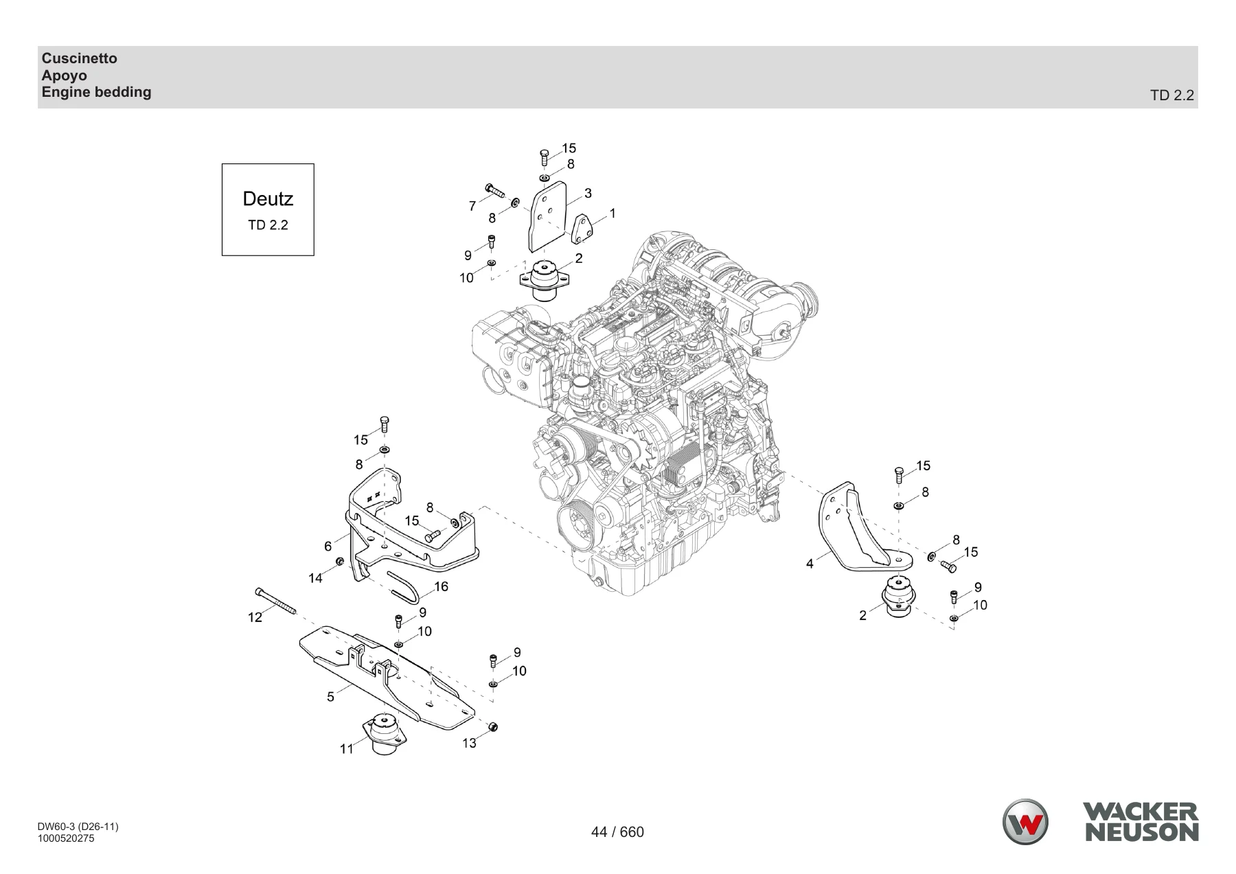 Wacker Neuson DW60-3 Wheel Dumper Spare Parts Catalogue - Deutz TD 2.2 & TD 2.9 CRT PDF - Image 2
