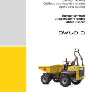 Wacker Neuson DW60-3 Wheel Dumper Spare Parts Catalogue - Deutz TD 2.2 & TD 2.9 CRT PDF