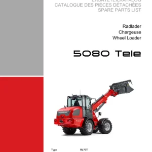 Weidemann 5080 Tele RL70T Spare Parts List 1000308785 - PDF Download