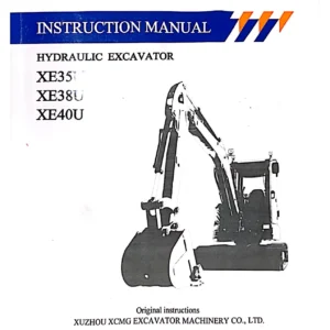 XCMG XE35 XE38U XE40U Hydraulic Excavator Instruction Manual