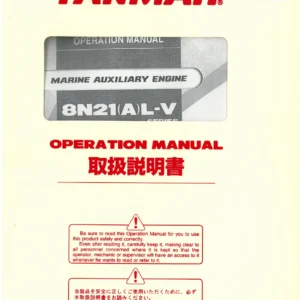 YANMAR 8N21(A)L-V Series Marine Auxiliary Engine Operation Manual