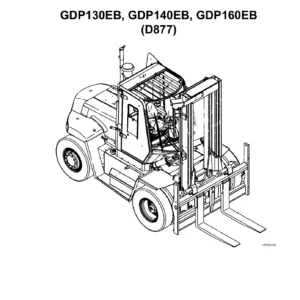 Yale GDP130EB GDP140EB GDP160EB Forklift Parts Manual D877 PDF