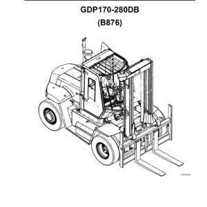 Yale GDP170-280DB B876 Illustrated Parts Manual 524149352 - 2005