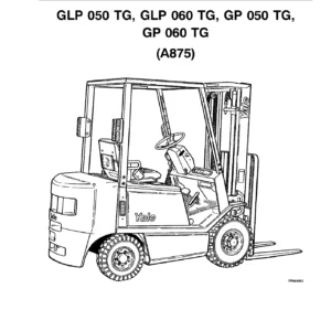 Yale GLP/GP 050 TG & 060 TG (A875) Forklift Parts Manual - 520371744