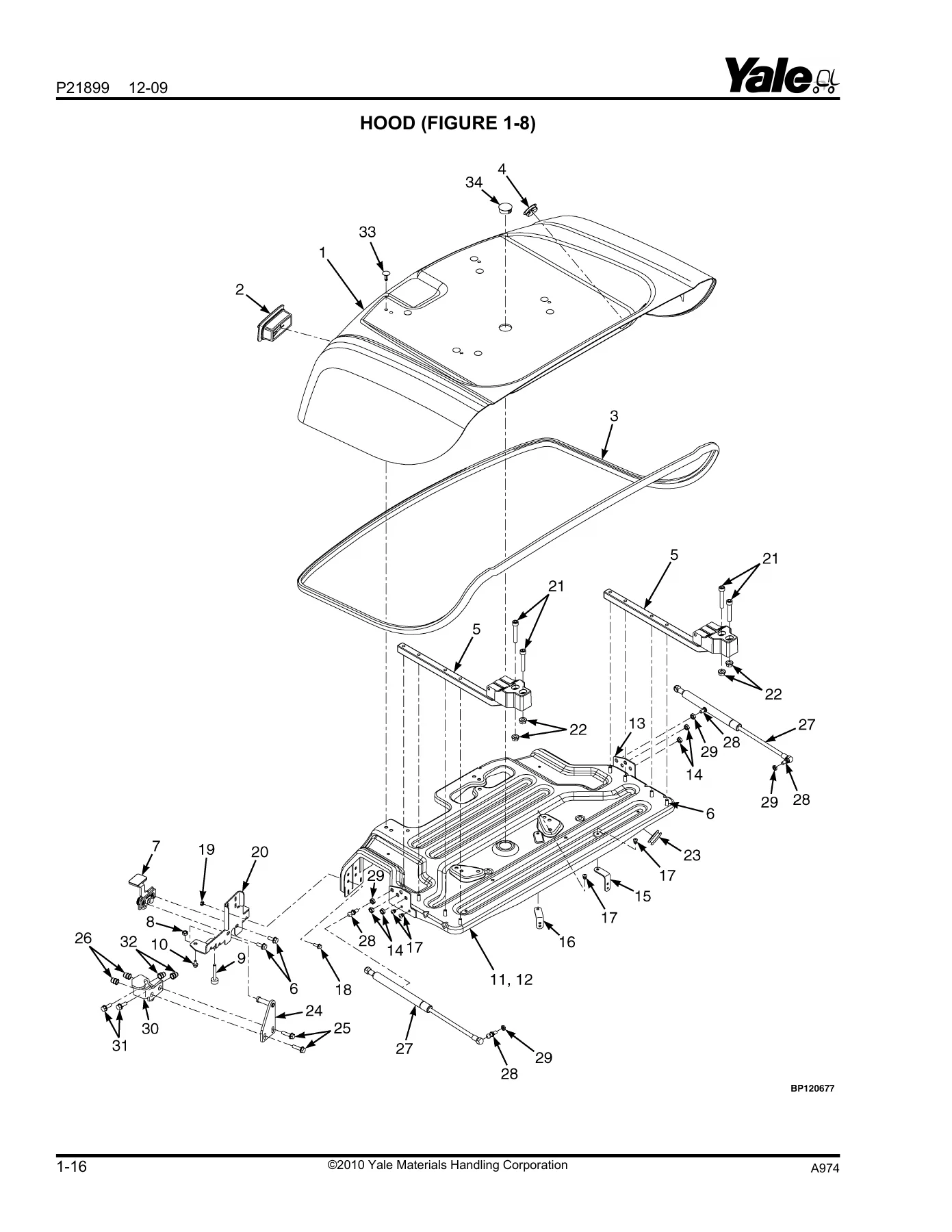 Yale GLP050LX A974 Forklift Parts Manual 2010 - PDF Parts Catalog - Image 2