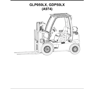 Yale GLP050LX GDP50LX Forklift Parts Manual 550013968 - 2012 PDF Download