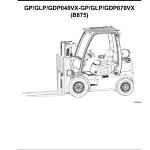 Yale GP GLP GDP040-070VX Lift Truck Parts Manual - 524240895