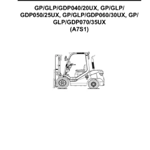 Yale GP/GLP/GDP20-35UX A7S1 Forklift Parts Manual 550216367 - Instant PDF Download