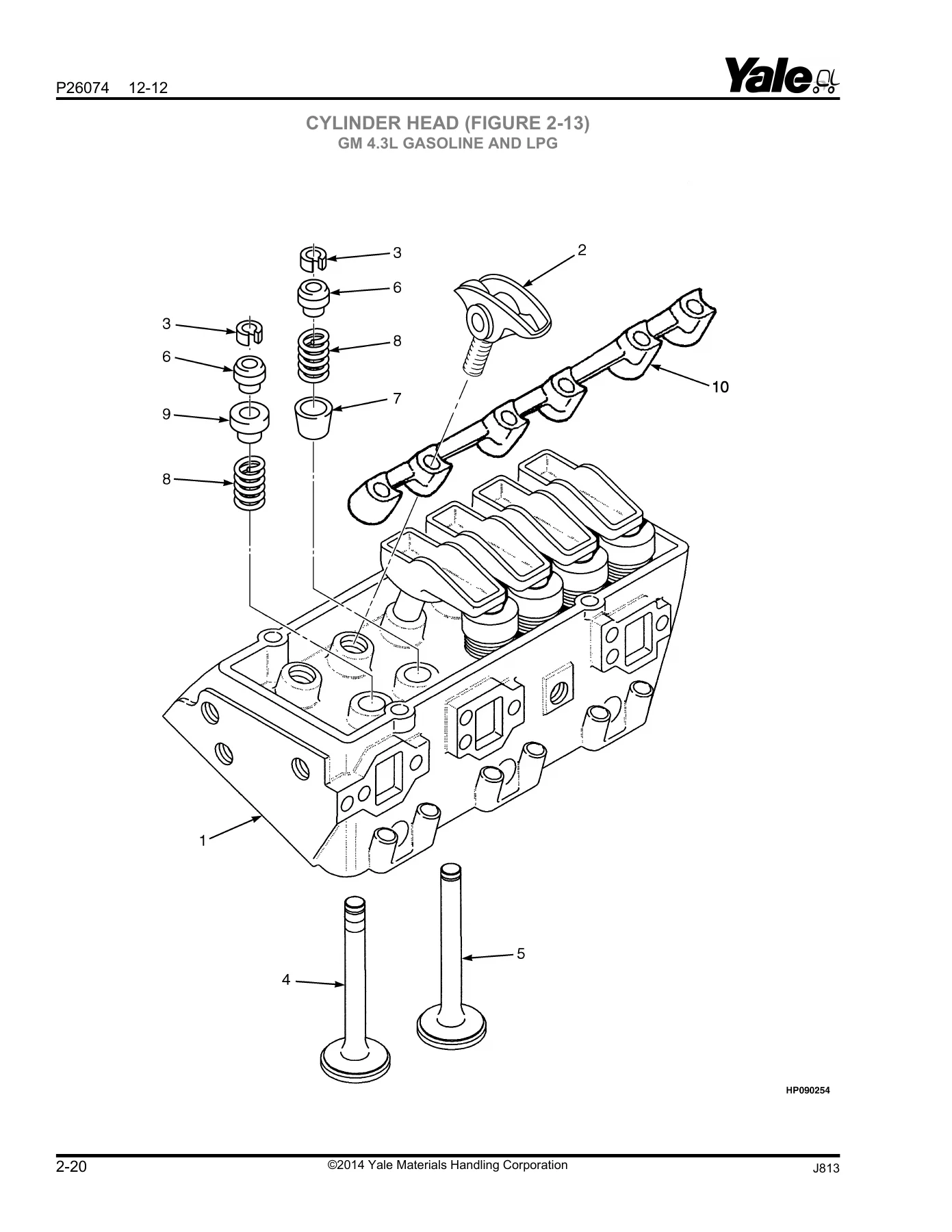 Yale GP080VX J813 Forklift Parts Manual 2014 - Serial J813V02587M Download - Image 2