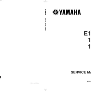 Yamaha E115A 115B 140B Outboard Service Repair Manual 61U-28197-5H-11 PDF