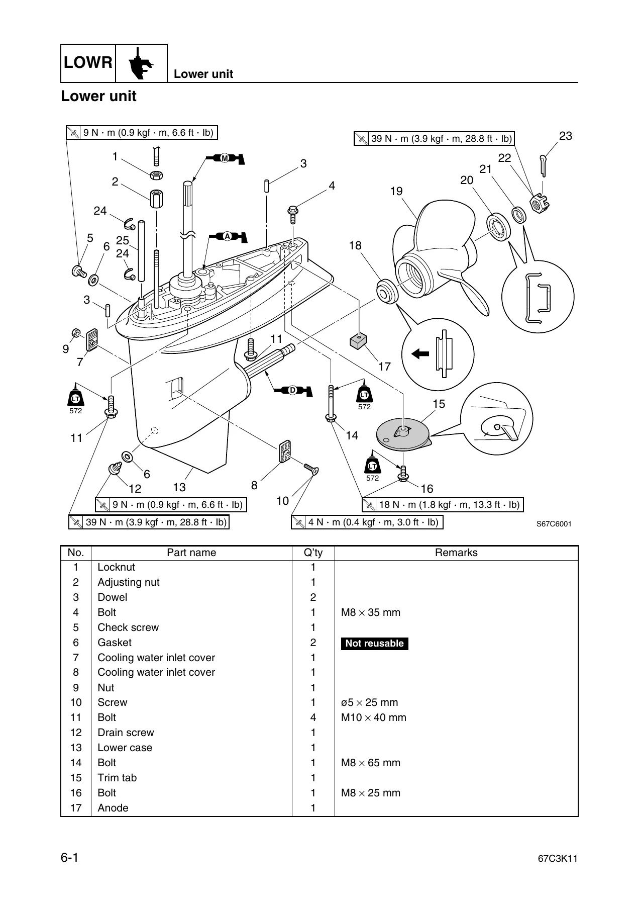 Yamaha F30A F40B Outboard Service Manual 2007 - 67C-28197-3K-11 PDF - Image 3
