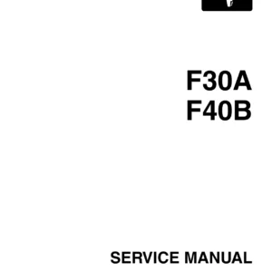 Yamaha F30A F40B Outboard Service Manual 2007 - 67C-28197-3K-11 PDF