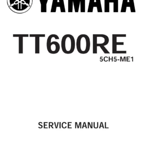 Yamaha TT600RE 2004 Service Manual 5CH5-ME1 - Full Workshop PDF