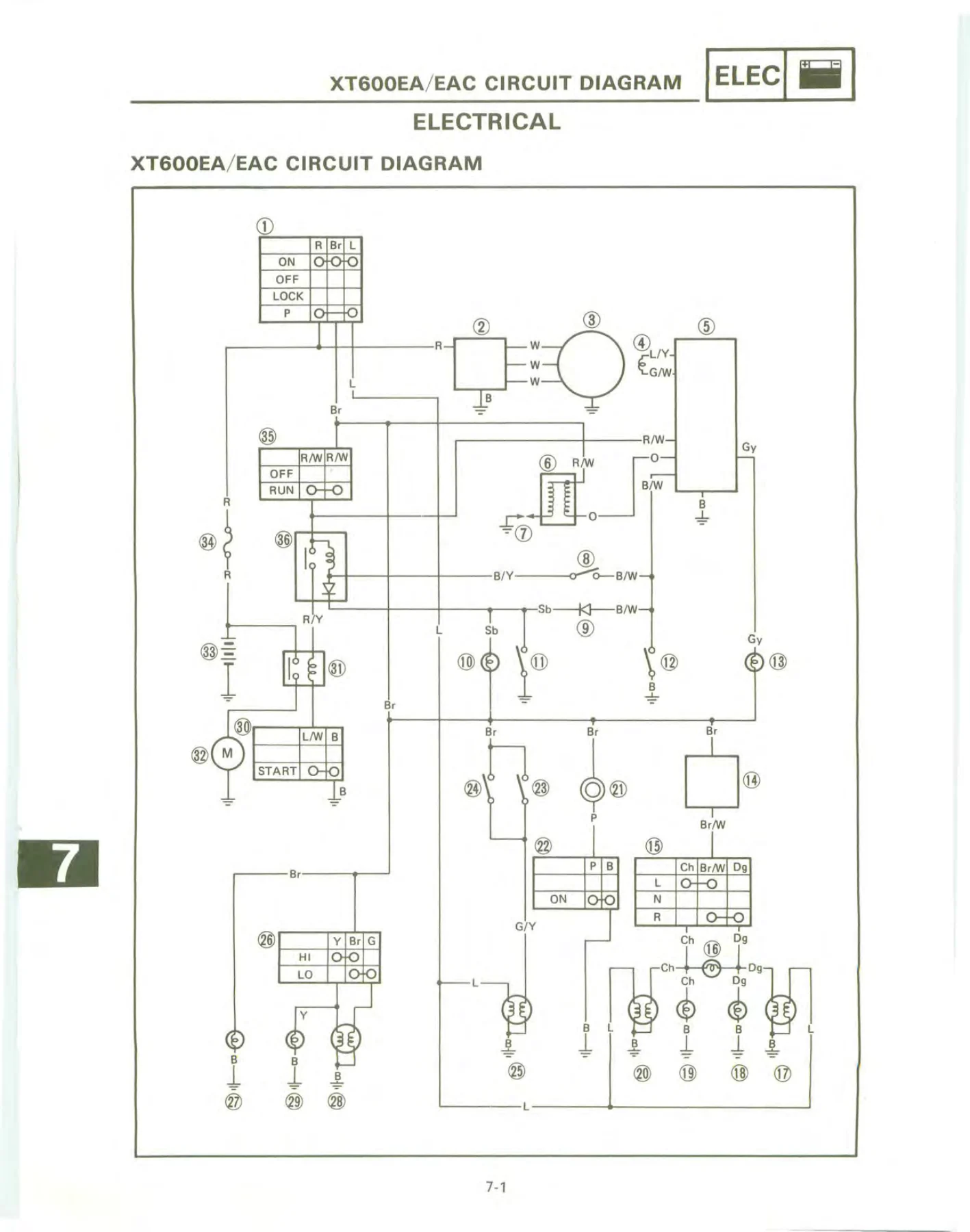 Yamaha XT600E Service Manual 1990 - XT600EA XT600EAC Repair PDF - Image 3