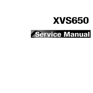 Yamaha XVS650 V-Star Service Manual - XVS650AK(C) Repair Workshop Guide PDF