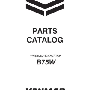 Yanmar B75W V3 Wheeled Excavator Parts Catalog - Illustrated Parts Manual PDF
