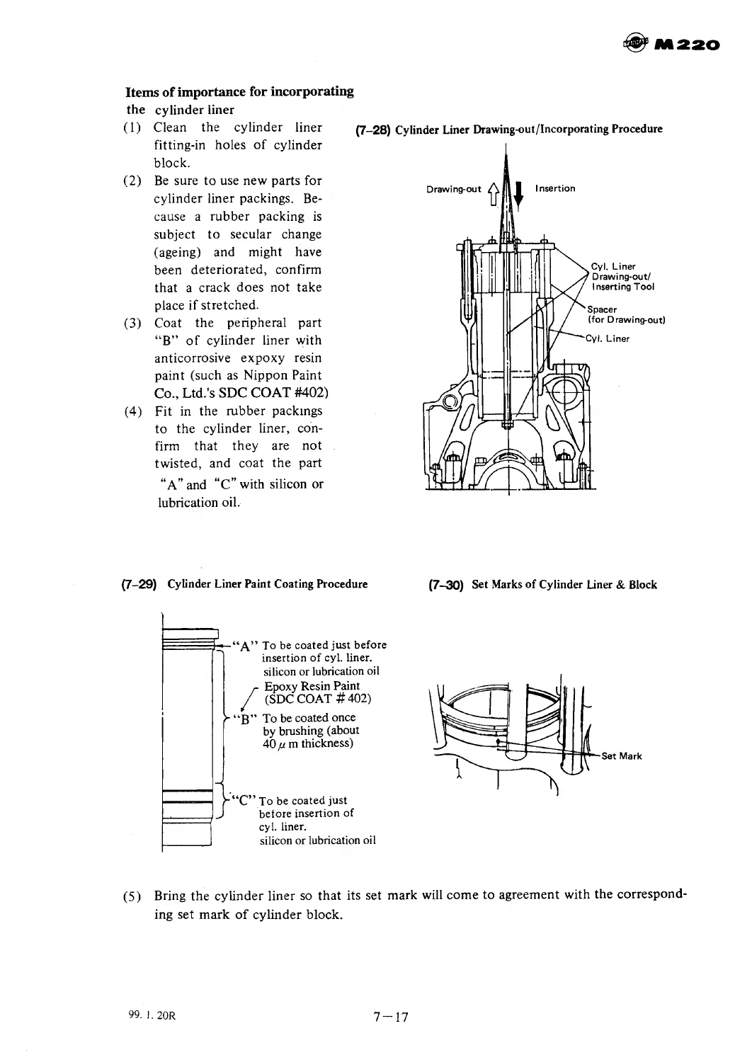 Yanmar M220 M220L M220AL Marine Diesel Engine Operation & Overhaul Manual - Image 3