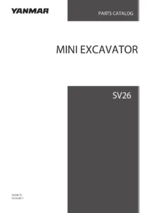 Yanmar SV26 Mini Excavator Parts Catalog - Full Parts Manual PDF Y00YB170