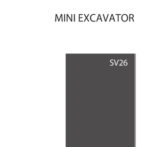 Yanmar SV26 Mini Excavator Parts Catalog - Full Parts Manual PDF Y00YB170