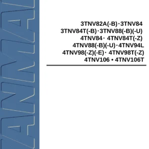 Yanmar TNV Series Diesel Engine Service Manual - 3TNV82A to 4TNV106T Repair PDF