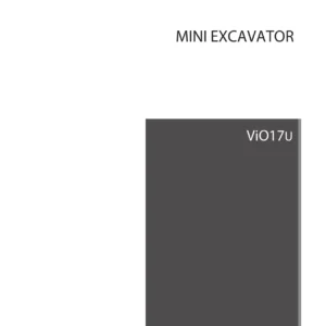Yanmar ViO17U Mini Excavator Parts Catalog Manual Y00YA640
