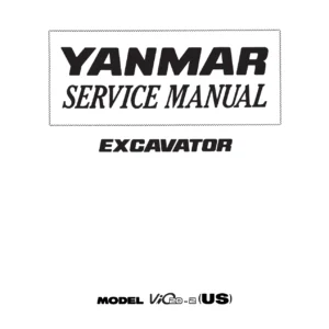 Yanmar ViO20-2 US Excavator Service Manual PDF - Complete Workshop Guide