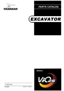 Yanmar ViO25-3 Excavator Parts Catalog Y00Y4820 - ViO25-3 CG1A Spare Parts Manual PDF