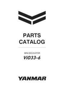 Yanmar ViO33-6 Mini Excavator Parts Catalog PDF - Complete Parts Manual