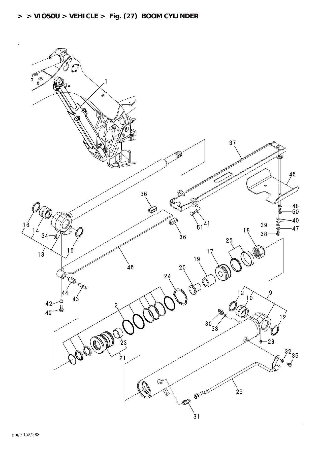 Yanmar ViO50U Crawler Excavator Parts Catalog Manual - Image 3