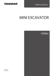 Yanmar ViO80U Mini Excavator Parts Catalogue Y00YA891 - Europe Edition PDF