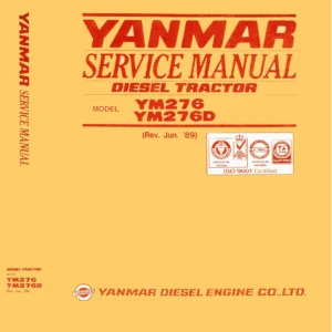 Yanmar YM276 & YM276D Diesel Tractor Service Manual - Full Workshop Repair Guide