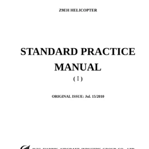 Z9EH Helicopter Standard Practice Manual (I) - Harbin AVIC 2010 PDF