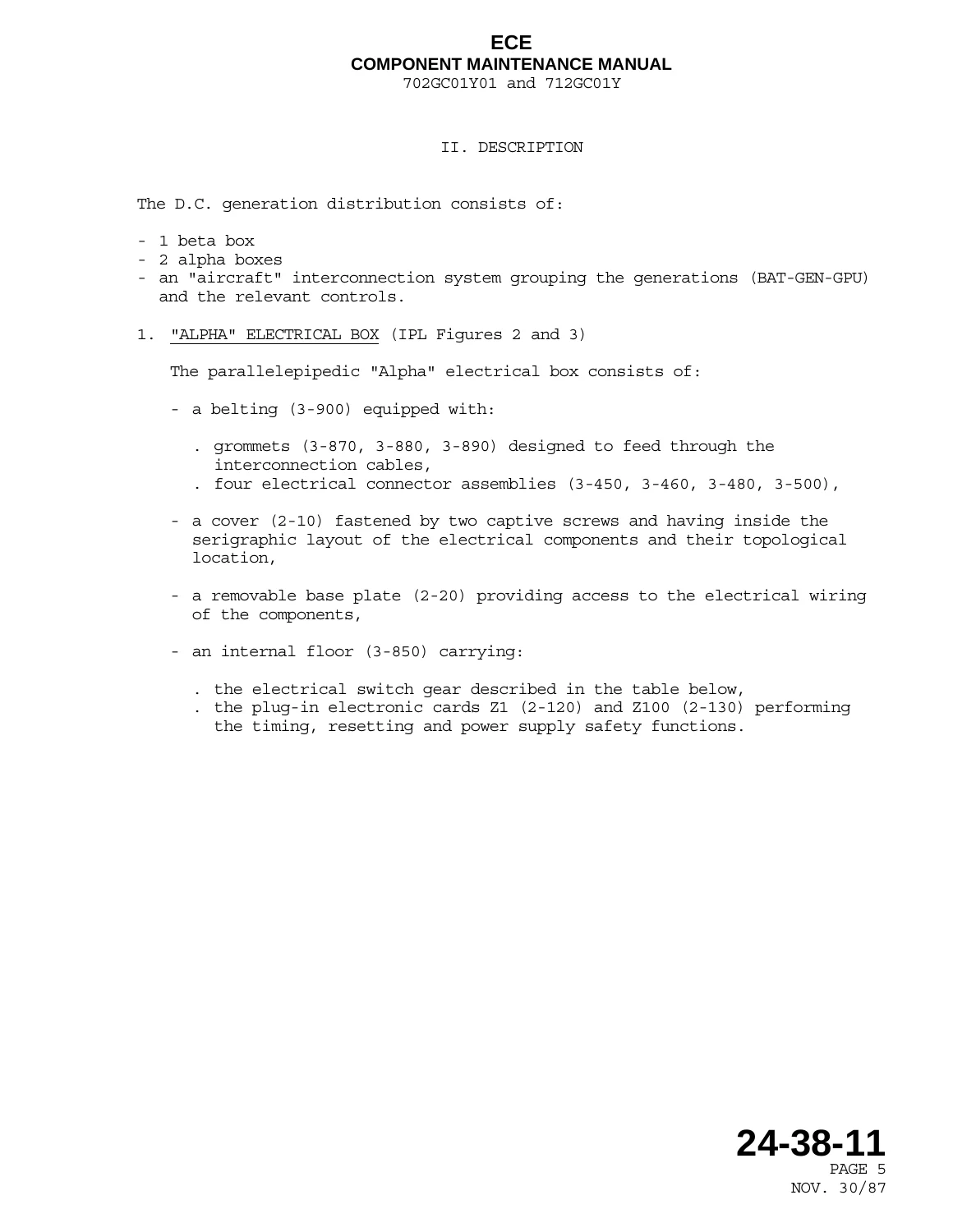 Zodiac ECE Power Master Box 702GC01 and 712GC01 Component Maintenance Manual - Image 2