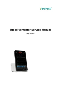 iHope RS Series Ventilator Service Repair Manual - Download PDF