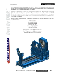 14 Inch 50K Bucking Unit Service Manual - Farr Canada Hydraulic Power Tong & Backup PDF