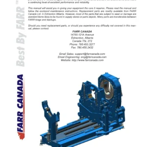 14 Inch 50K Bucking Unit Service Manual - Farr Canada Hydraulic Power Tong & Backup PDF