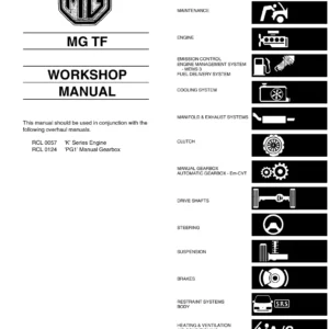 2002-2005 MG TF Workshop Service Manual - 1.6 & 1.8 K16 Engine Repair Guide