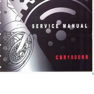 2004 Honda CBR1000RR Service Manual CBR1000RR-4 PDF Download