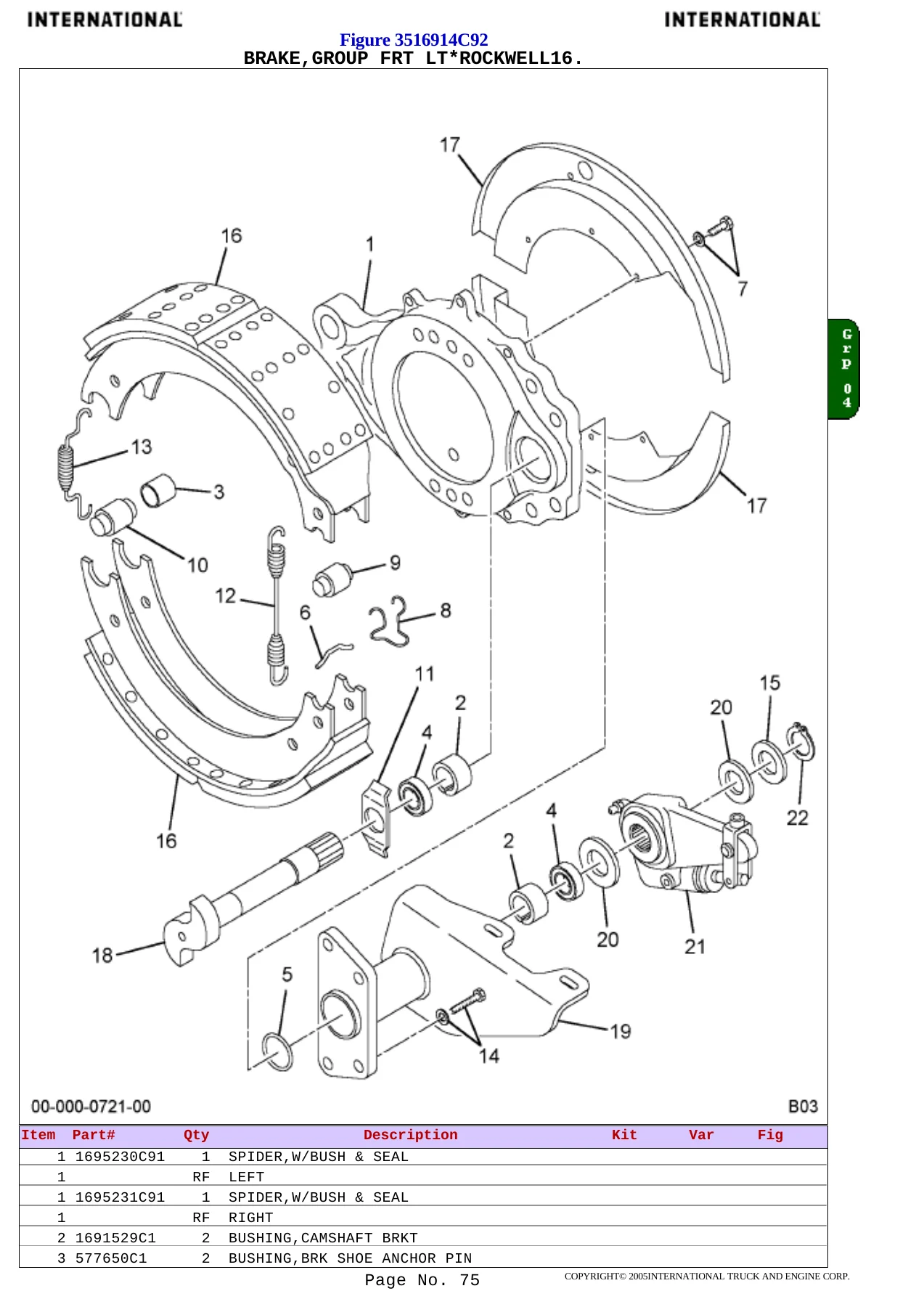 2005 International 5600i 6X4 Custom Parts Catalog - Chassis 6J300113 Illustrated PDF - Image 3