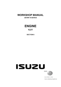 2007 Isuzu N-Series 4JJ1 Engine Workshop Manual - LG4JJ-WE-0761
