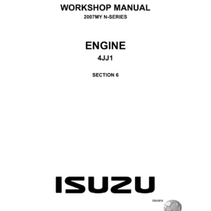2007 Isuzu N-Series 4JJ1 Engine Workshop Manual - LG4JJ-WE-0761