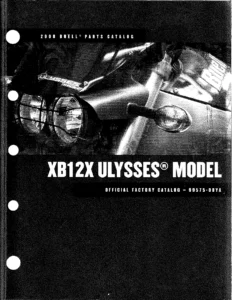 2008 Buell Ulysses XB12X XB12XT Parts Catalog 99575-08YA PDF