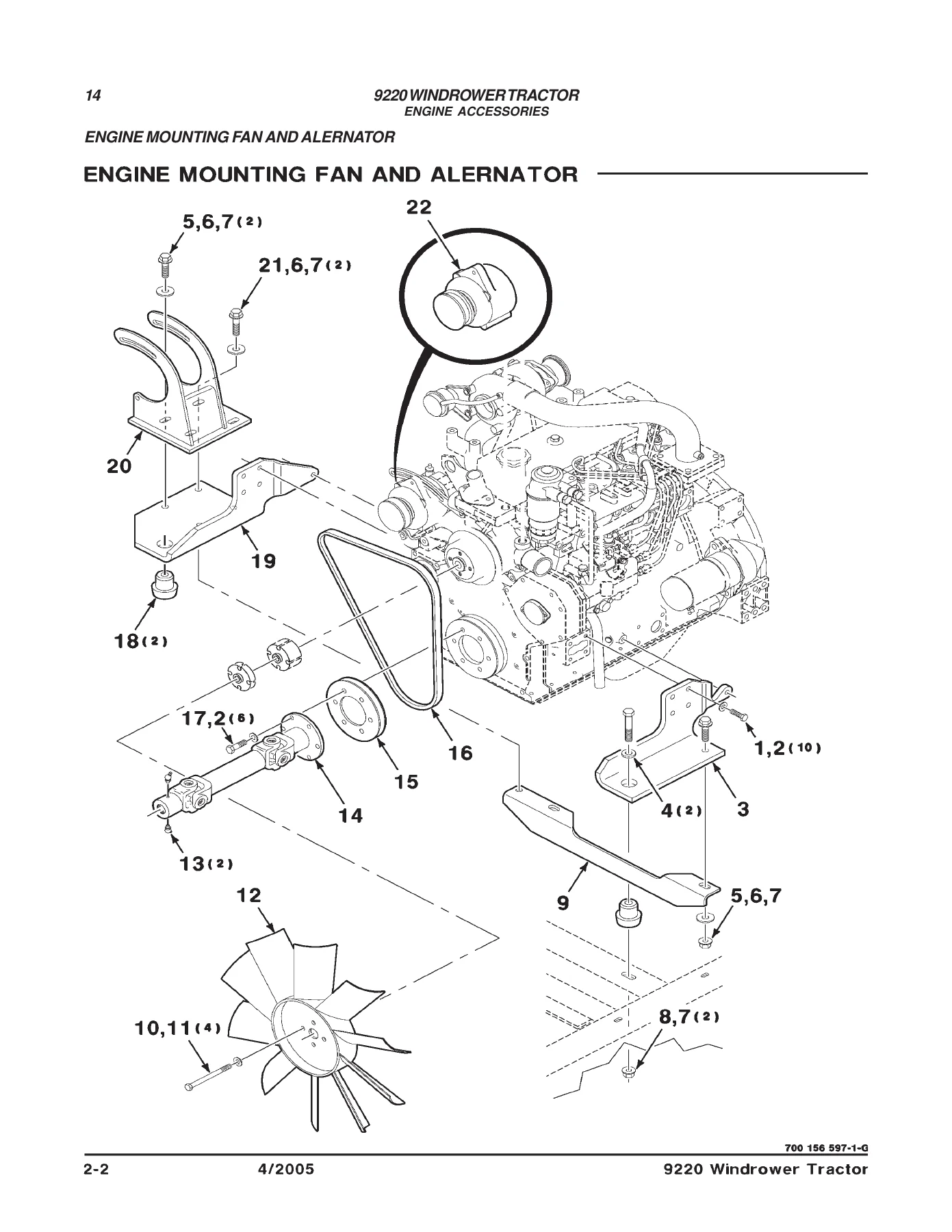 AGCO 9220 Windrower Tractor Parts Book 700723402B - Illustrated Parts Catalog PDF - Image 2