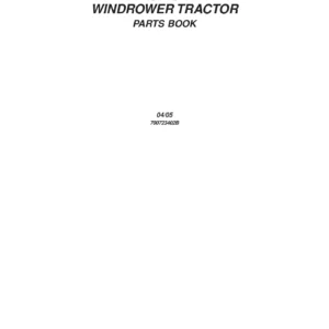 AGCO 9220 Windrower Tractor Parts Book 700723402B - Illustrated Parts Catalog PDF