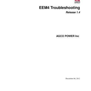 AGCO Power EEM4 Troubleshooting Manual - Stage 4 Electronic Engine Management Fault Code & Diagnostic PDF