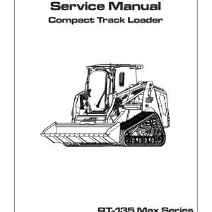 ASV RT-135 Max Series Compact Track Loader Service Manual 0405-203 PDF