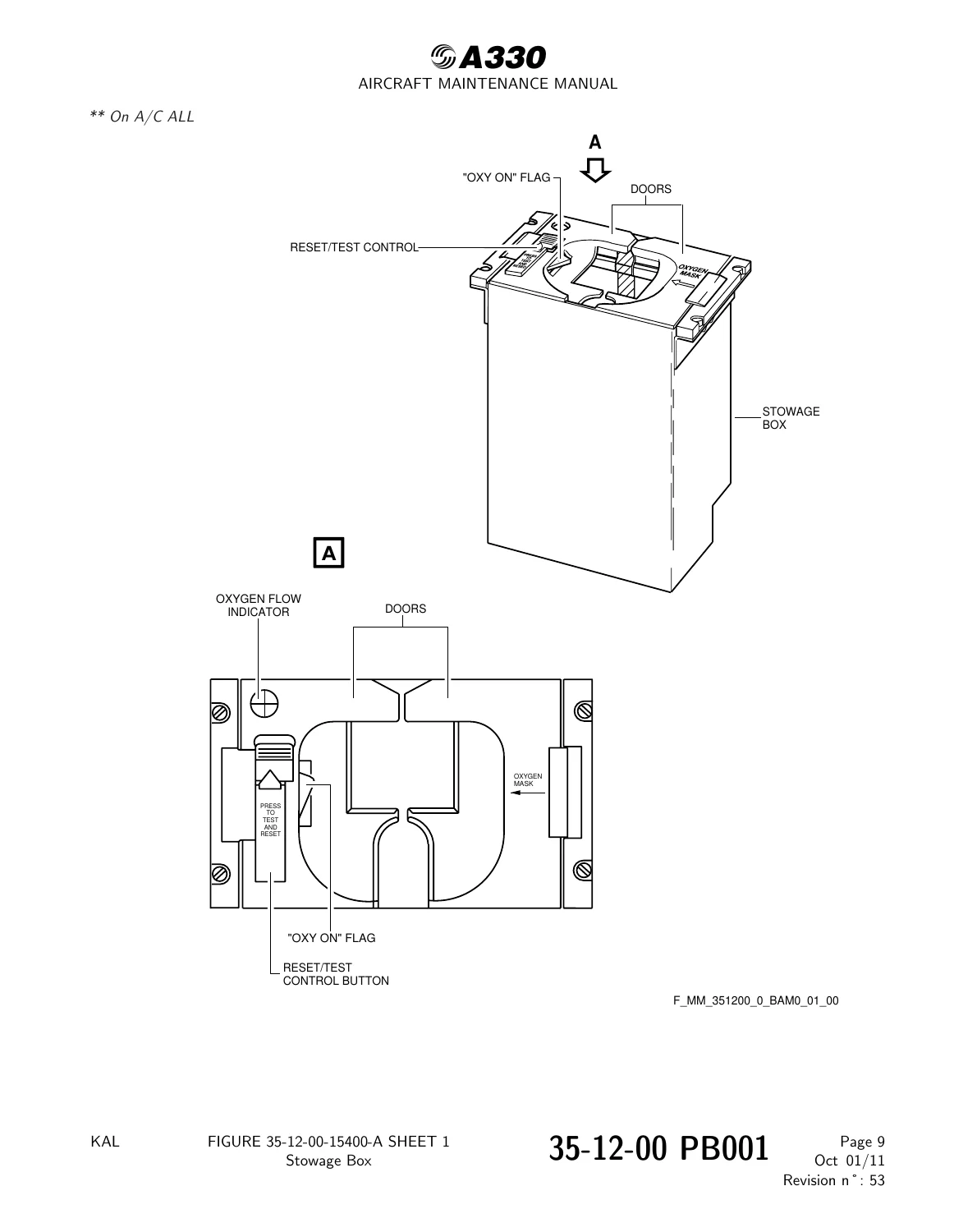Airbus A330 Aircraft Maintenance Manual Chapter 35 Oxygen System - AMM PDF - Image 3